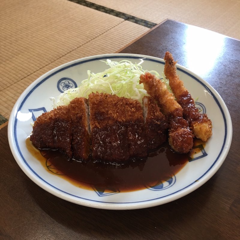 Bランチ（かつ＋海老フライ）(美濃屋 )