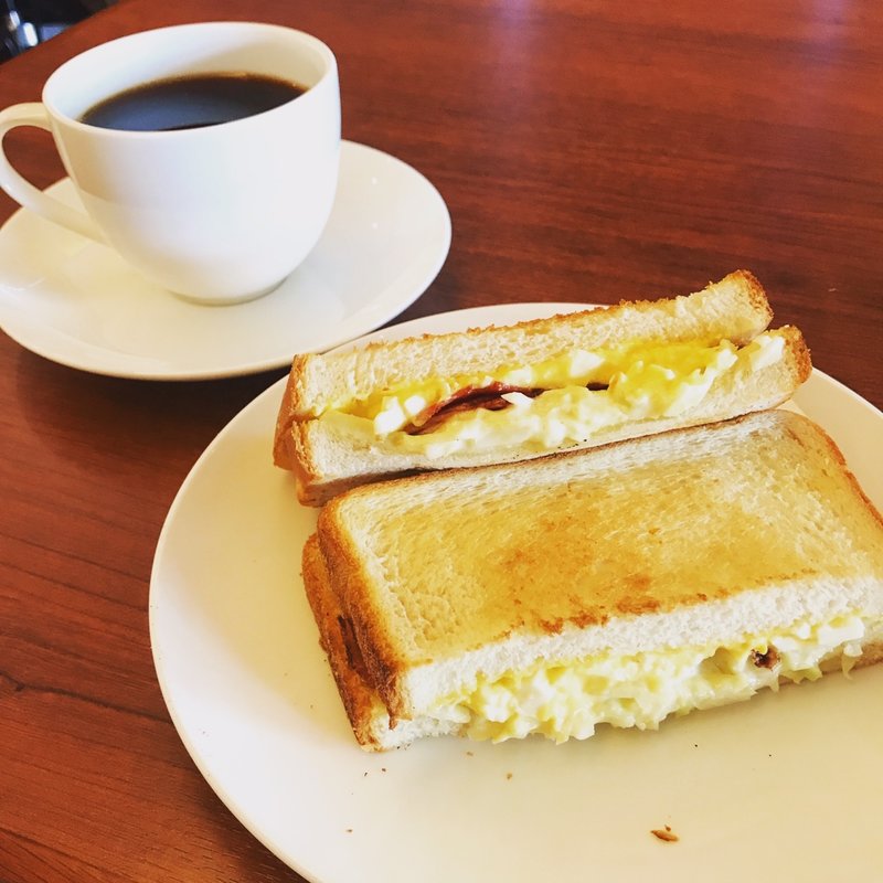 コールスローたまごサラダサンド(上島珈琲店 成城店)