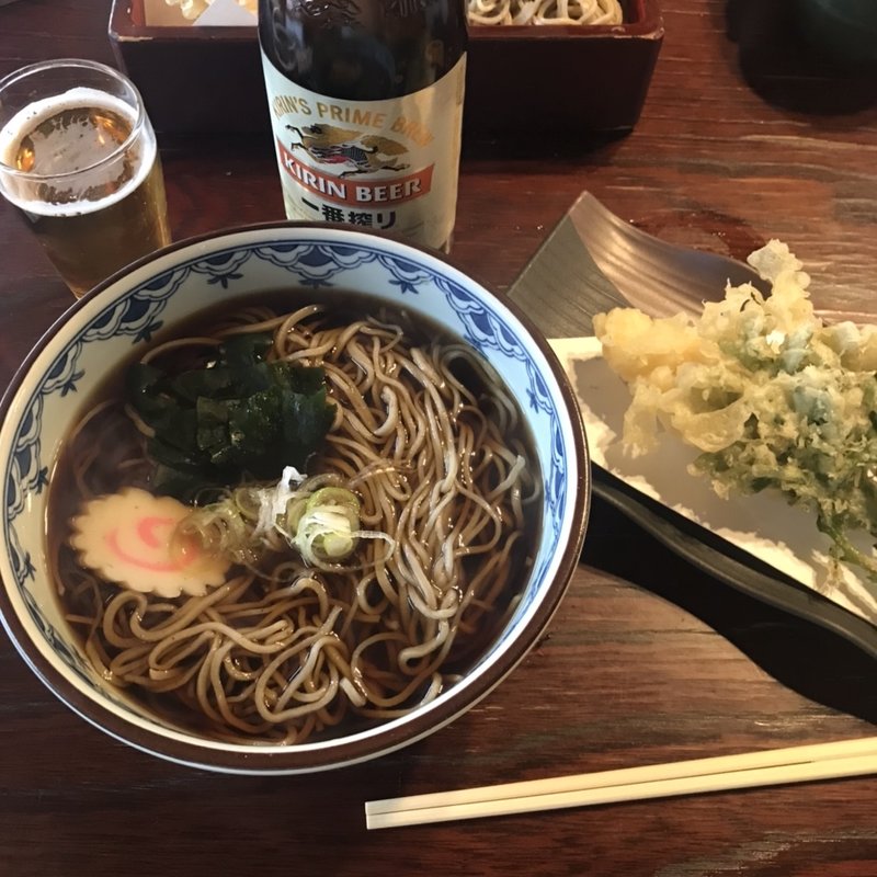 天ぷらそば(手打ち蕎麦 玉川屋)