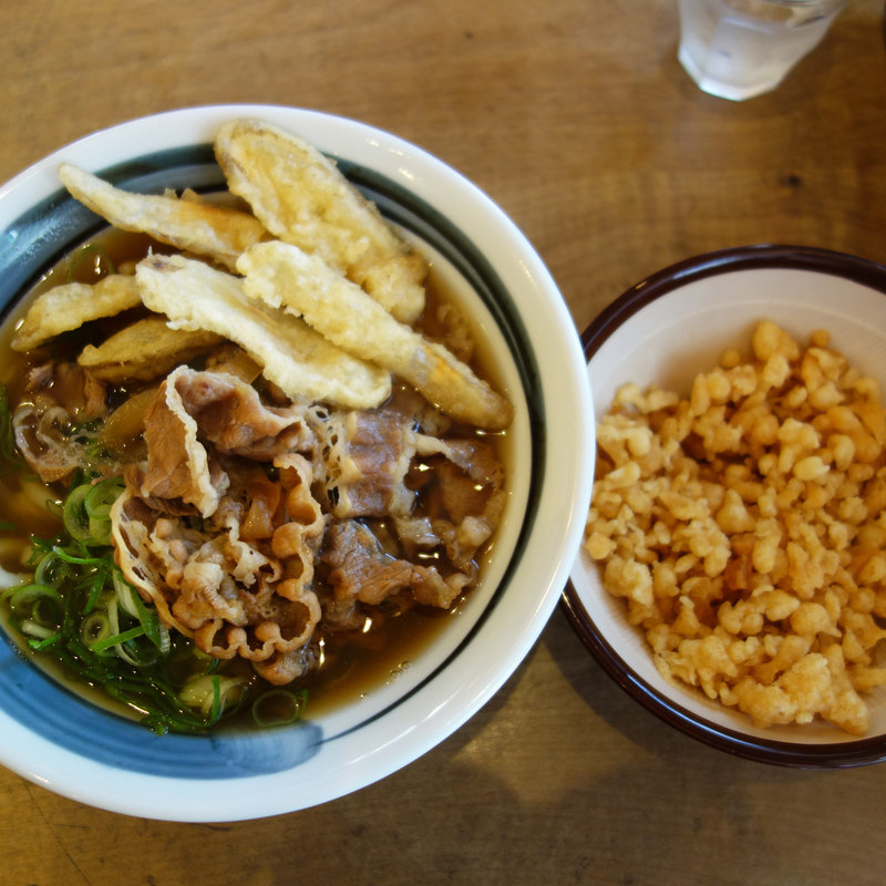 肉ごぼううどん(博多綱場うどん)