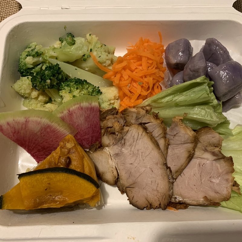 おかず盛り合わせ(果皮と餡)