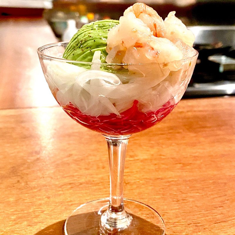 赤海老とアボカドと色々のシュリンプカクテル(コノ花まひろ )