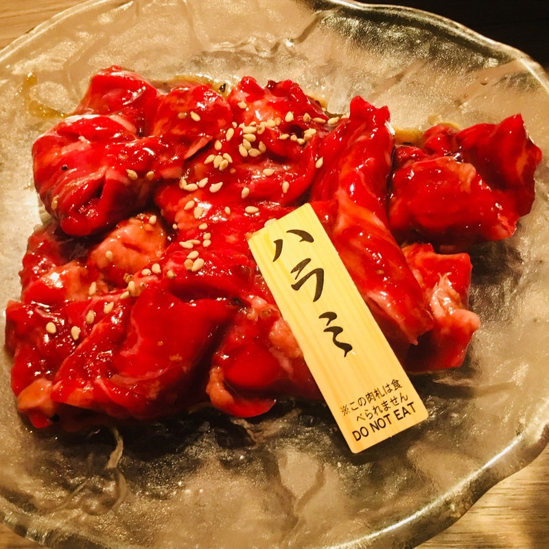 ハラミ(水七輪炭火 焼肉 北浜 にくや)