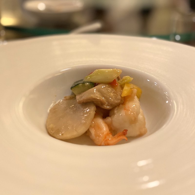 本日の海鮮あっさり炒め(茗圃)