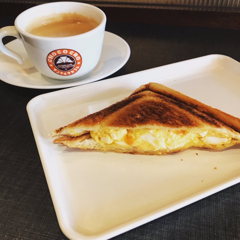 トーストサンド たっぷりタマゴ(サンマルクカフェ 御徒町南口店)
