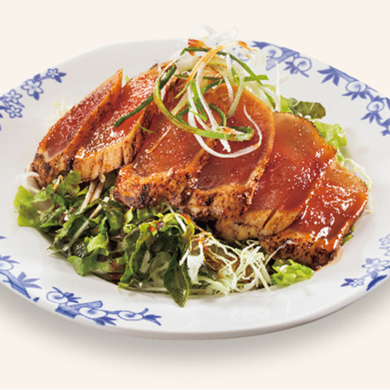 炙りビンチョウマグロの秘醤（ヒジャン）ソース(バーミヤン 豊中緑丘店)