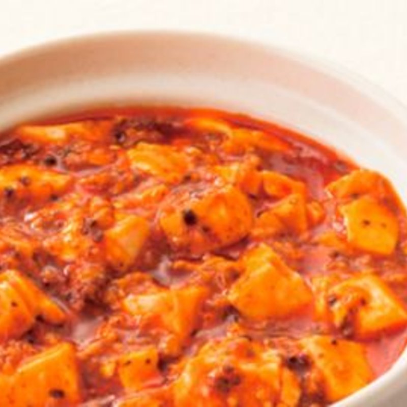 花椒と自家製ラー油の赤麻婆豆腐(バーミヤン 豊中緑丘店)