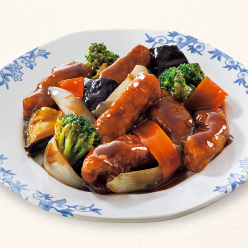 バルサミコ酢の黒酢豚(バーミヤン 豊中緑丘店)