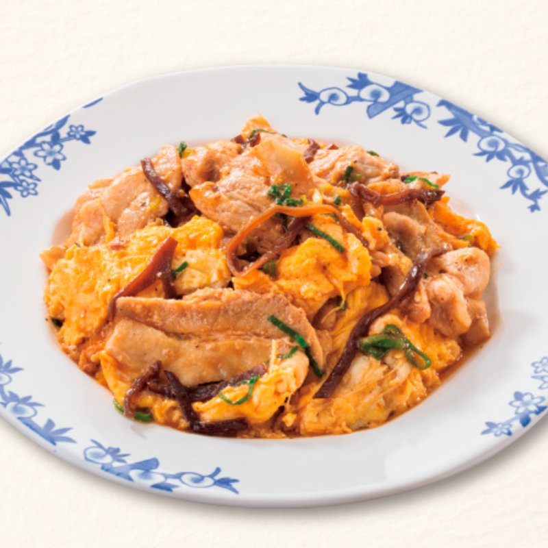 豚肉とキクラゲ玉子炒め(バーミヤン 豊中緑丘店)