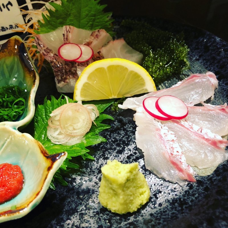 鯛の刺し身(金木犀)