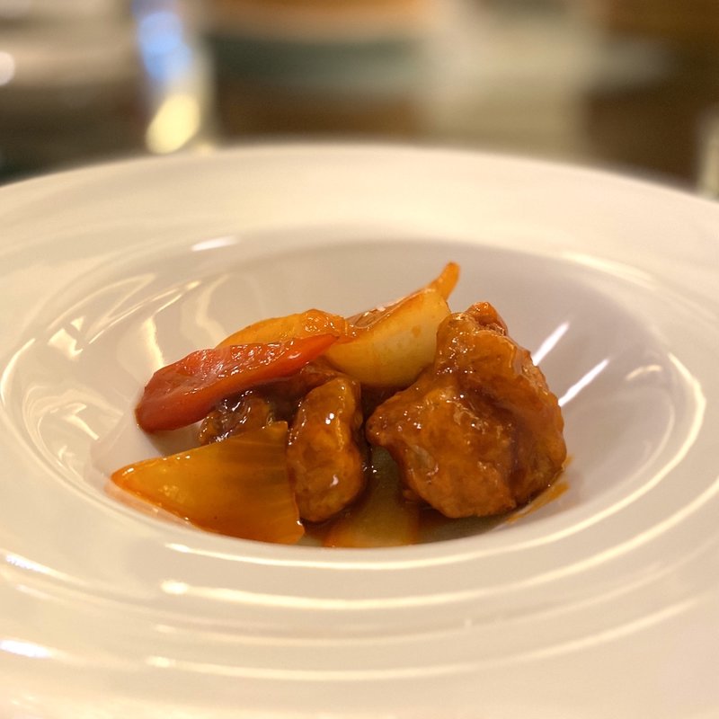 香港風赤酢の酢豚(茗圃)