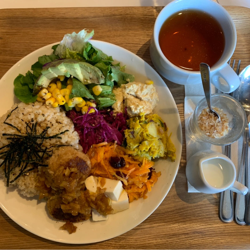 豆腐ヘルシーライスボールセット(OPTIMUS cafe)