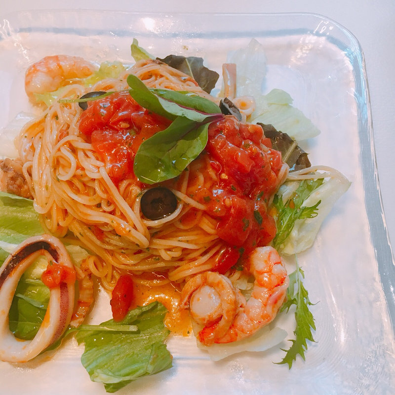 季節の葛入り生パスタ(吉野本葛 黒川本家 東大寺前店 （くろかわほんけ）)