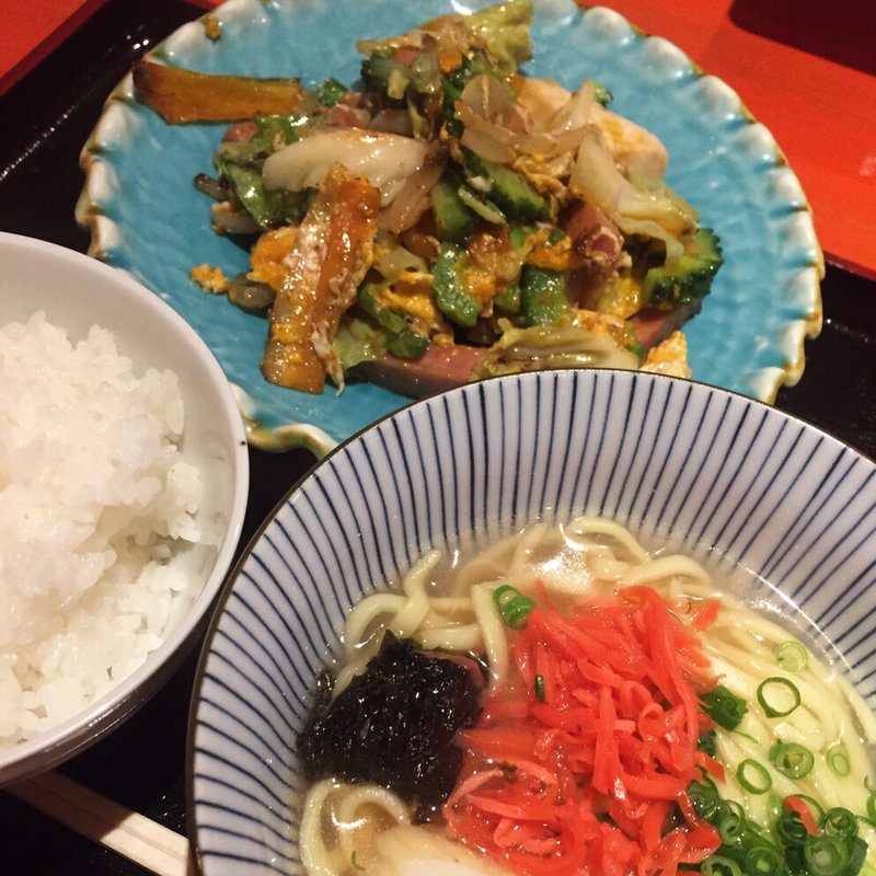 ゴーヤチャンプルセット(うみかぜ)