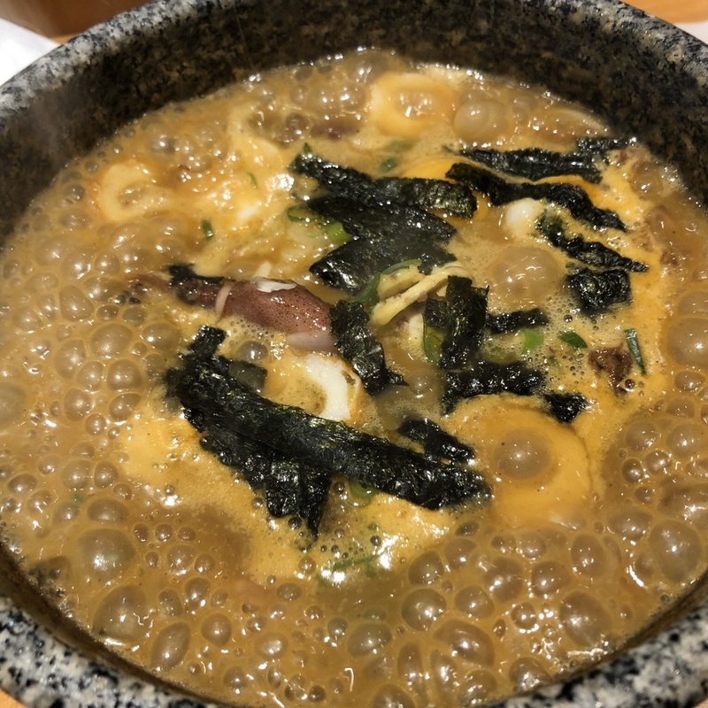 ホタルイカの石鍋カレーうどん(咖喱饂飩たちばな)