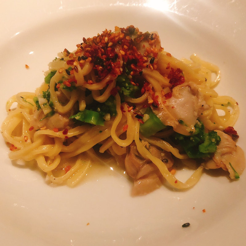 蛤と菜の花のパスタ(モレスク)