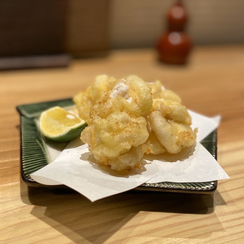 白子の天ぷら(焼き鳥 ポロ吉)