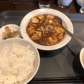 麻婆豆腐定食(上海飯店)