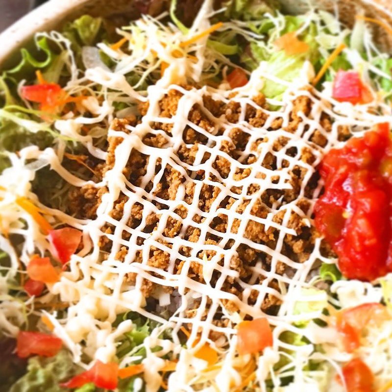 タコライス(島豚あぐーと沖縄料理 居酒屋あかゆら 武蔵小杉)