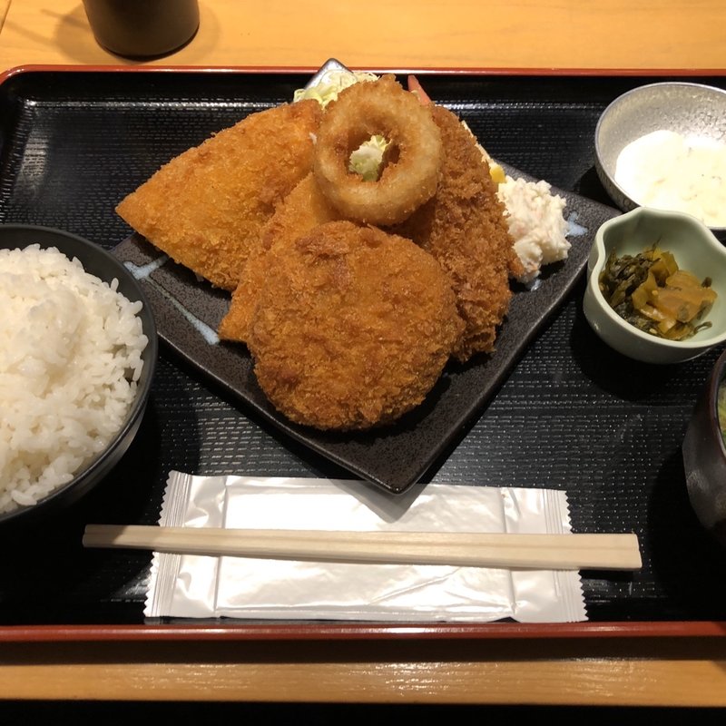 ミックスフライ定食(水喜 幸いちば店)