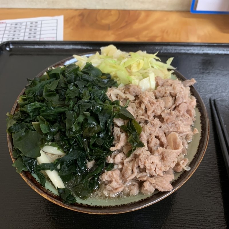 味噌肉うどん　わかめトッピング(くらざき )