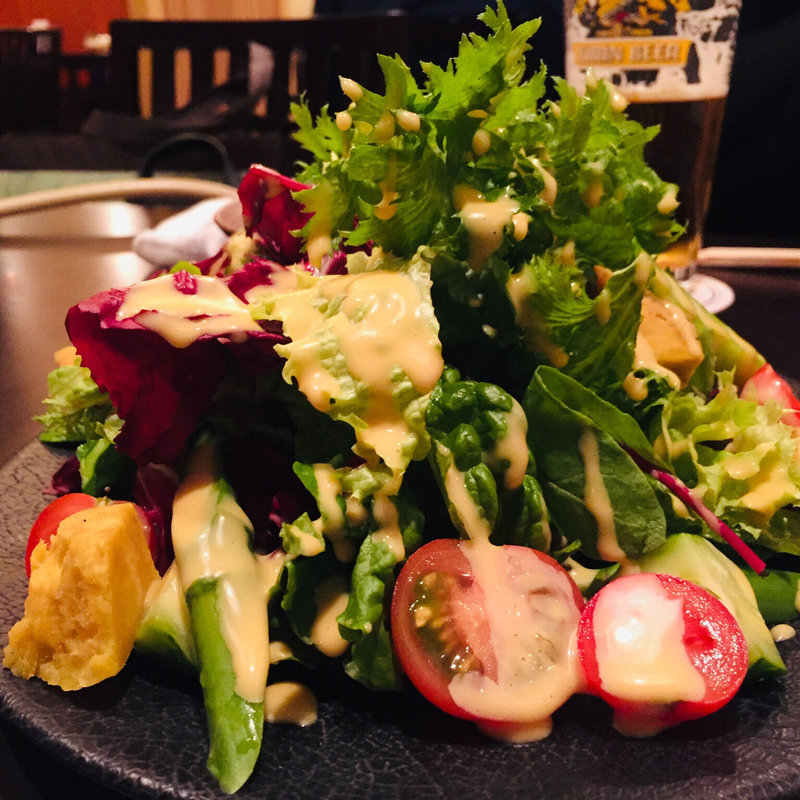 グリーンサラダ(牛鍋処 荒井屋 本店 横浜 すき焼き)