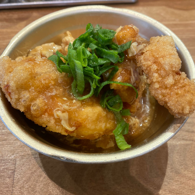 ふわふわ玉子あんかけ唐揚げ(ハレノチ晴)