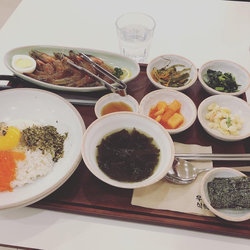 カンジャンセウ定食(ムウォルシクタン)