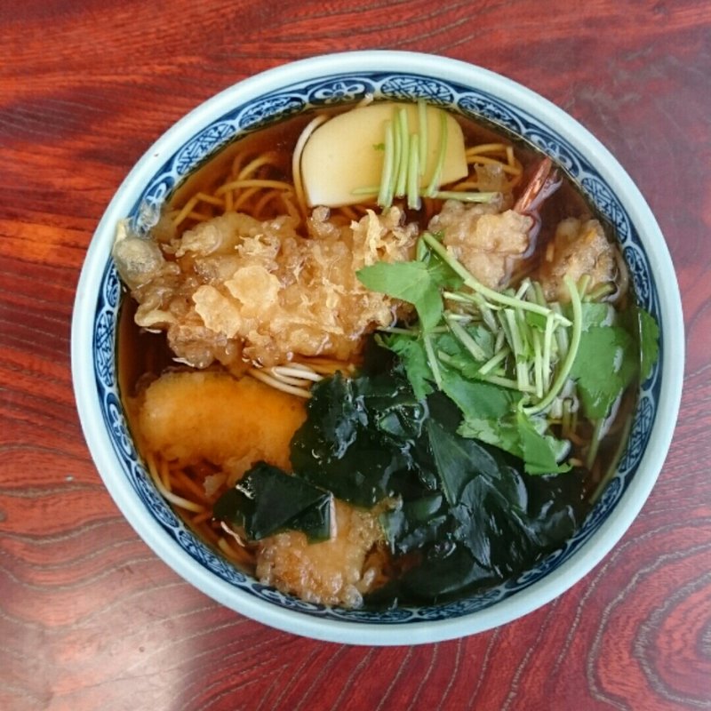 天ぷらそば(長寿庵)