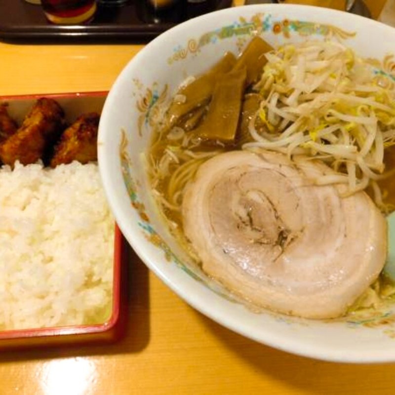 Aセット(醤油ラーメン＋唐揚げ弁当)(静雨庵)