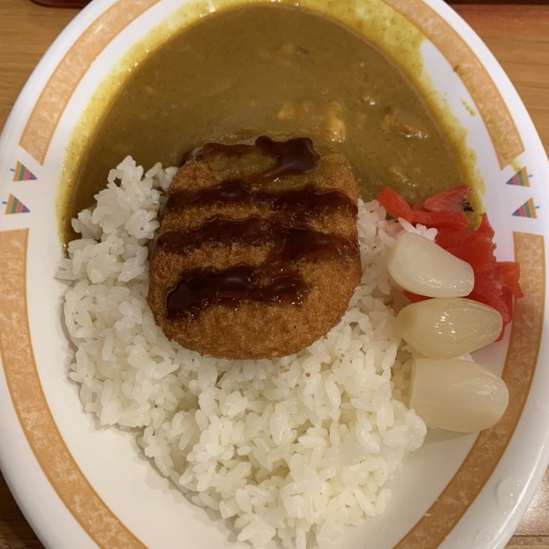 10ポイント＋80円でコロッケカレー(カレーショップ C＆C 新宿本店 )