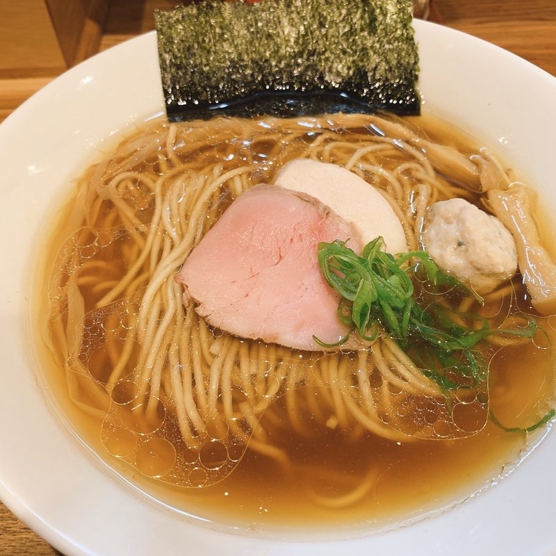 地鶏醤油(自家製麺 純)