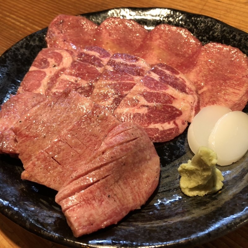 タン3種盛り(焼肉食道かぶり 高円寺アパッチ店)