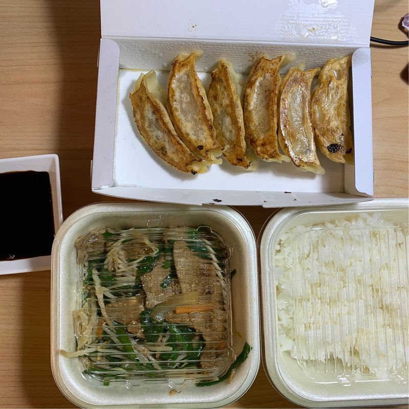 ニラレバセット(餃子の王将 仙台一番町店 )