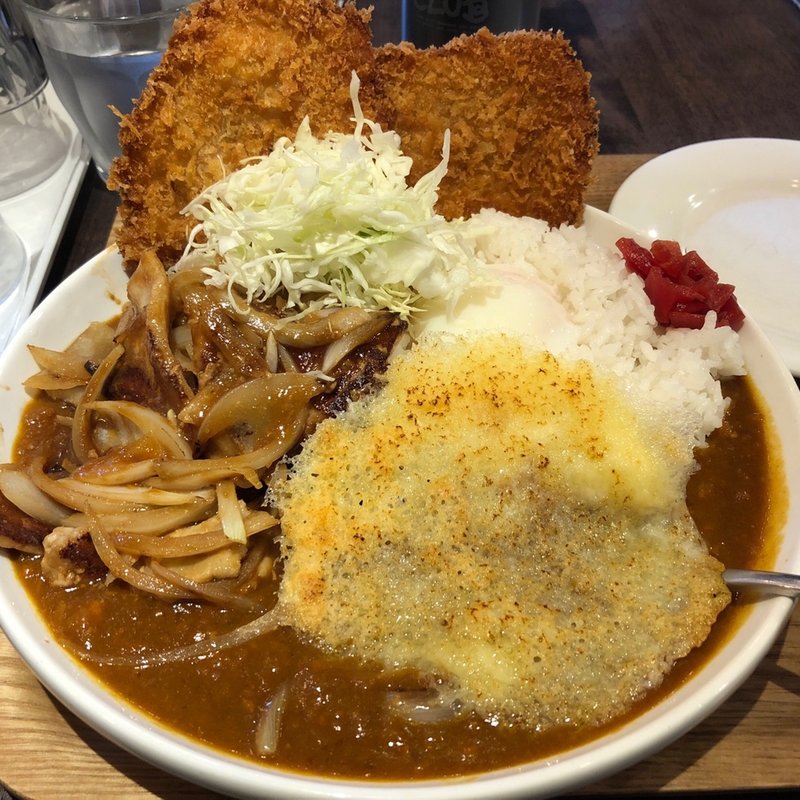 野朗カレー + チーズ(キッチン男の台所)