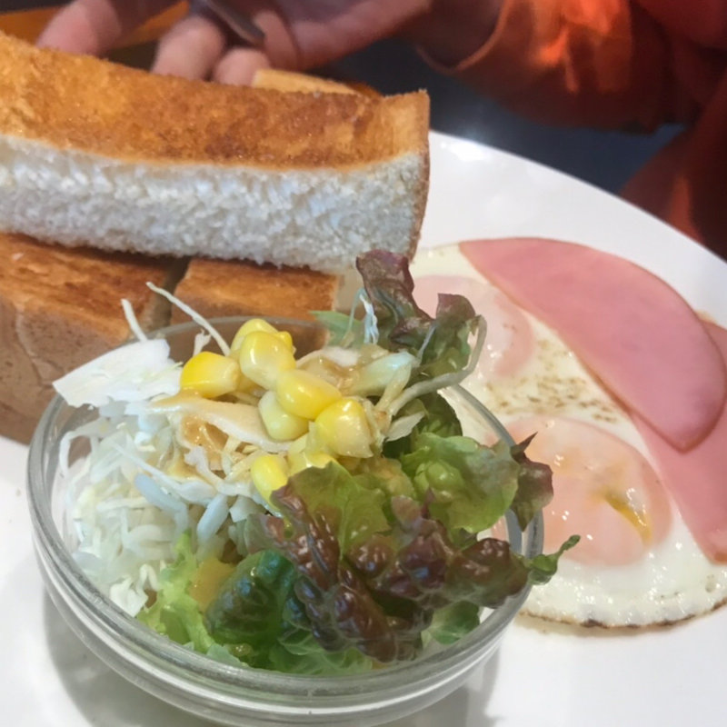 ハムエッグモーニング(船越珈琲店 外環店)