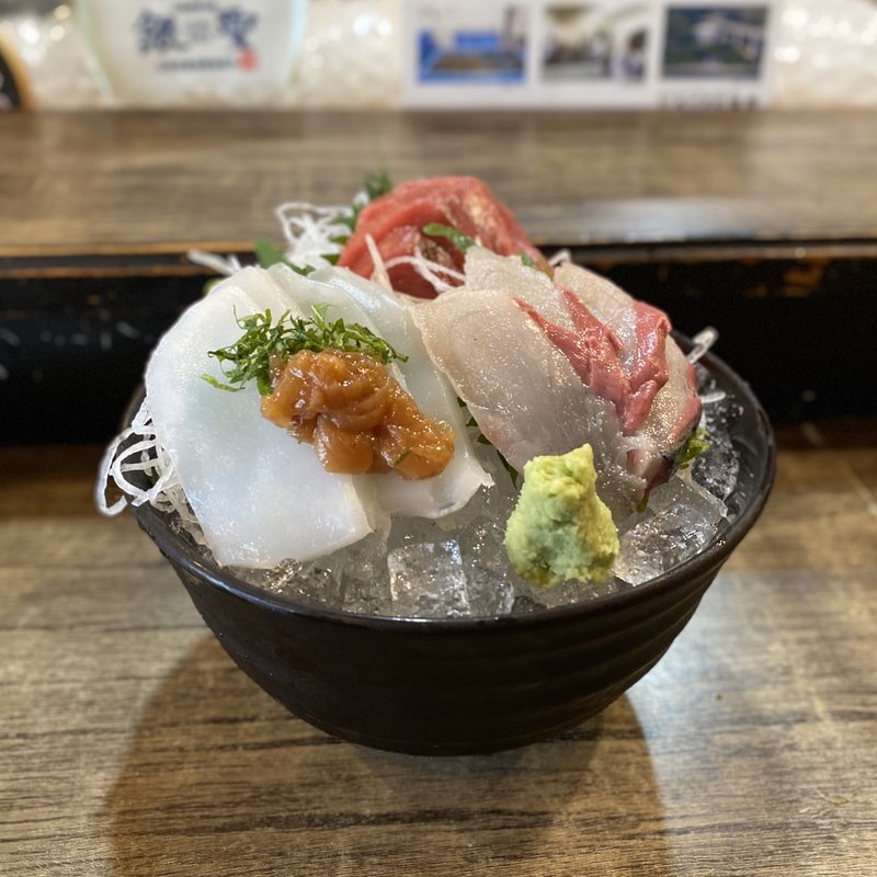 生まぐろ、イカ梅しそ、生サバ(海十)