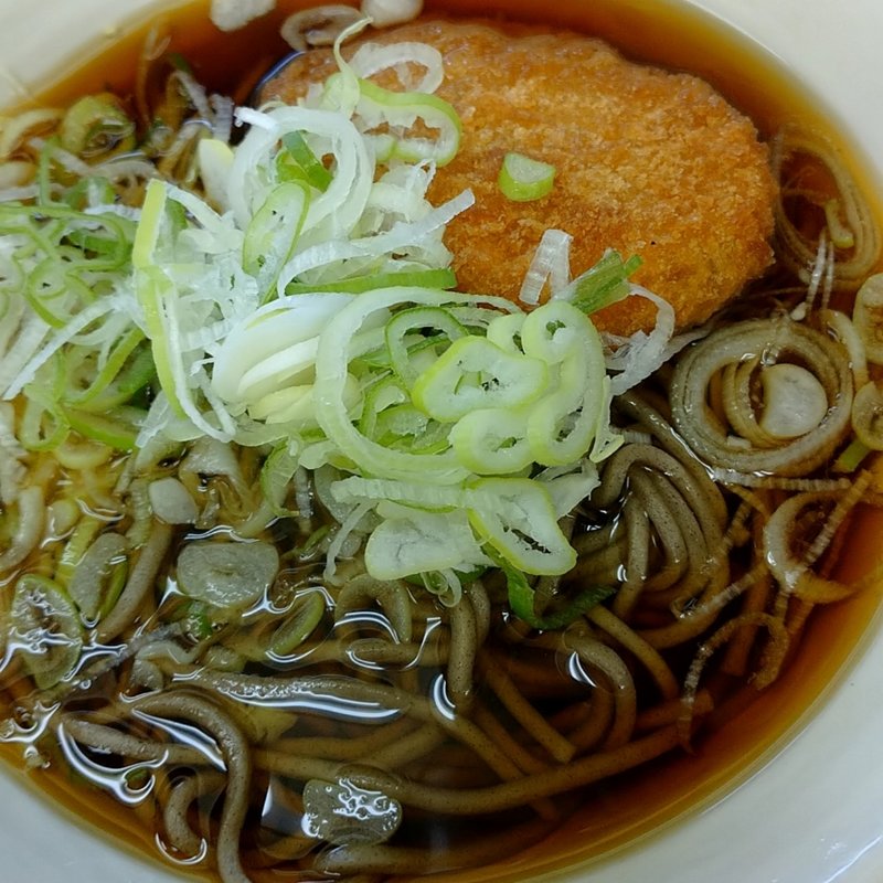 コロッケそば(常盤軒)