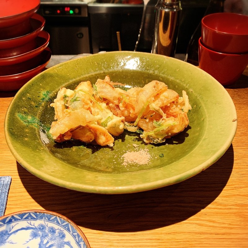 やりいかと新玉葱かき揚(高太郎 （こうたろう）)