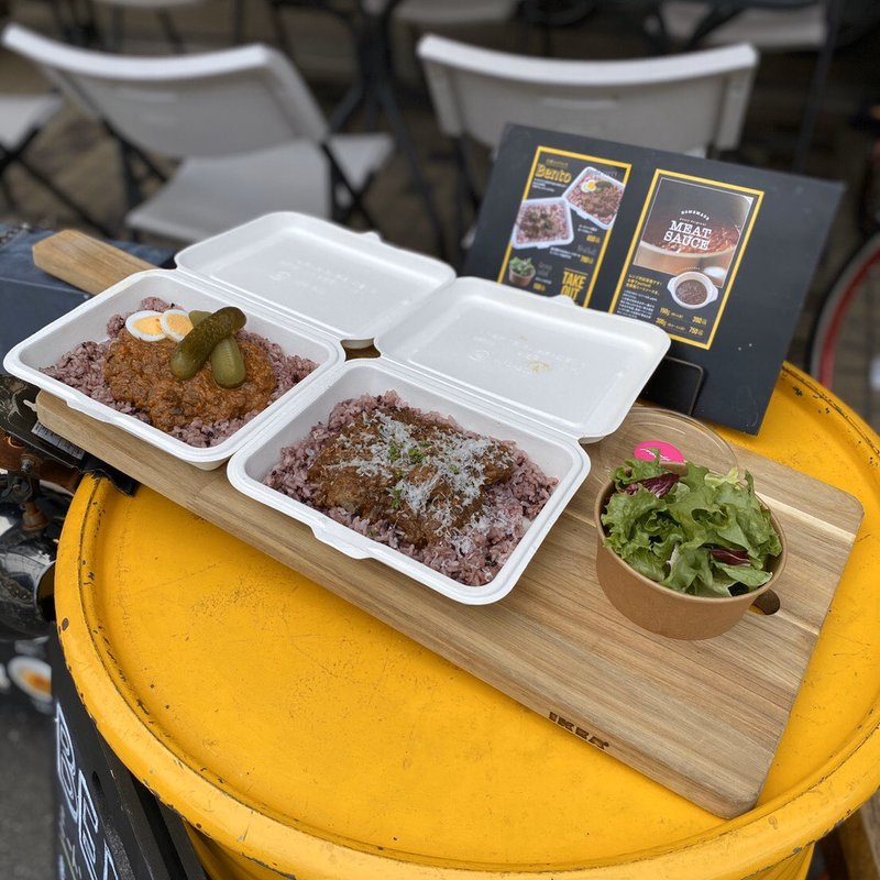 ミートソース屋のキーマカレー(自家製ミートソース ｐｏｔｔｏ 南船場店)