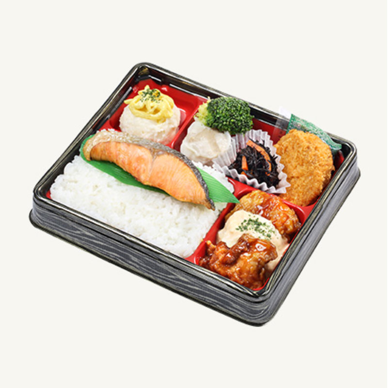 塩鮭幕ノ内弁当(塚⽥農場おべんとラボ)