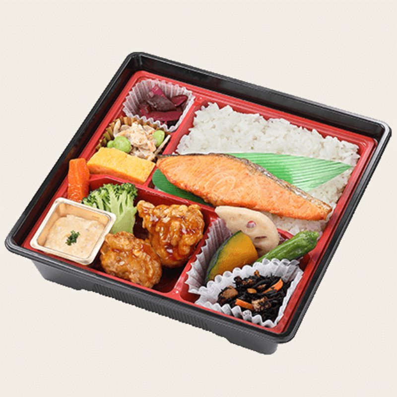 おもてなし塩鮭幕ノ内弁当(塚⽥農場おべんとラボ)