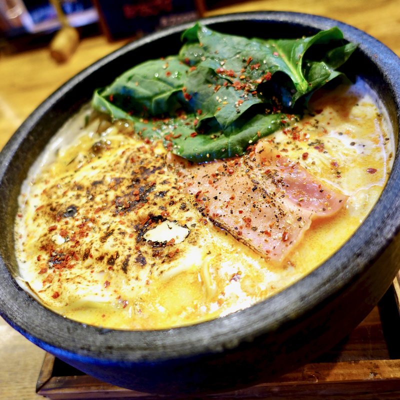 焦がしチーズスープヌードル（豆乳スープ(らーめんみなみや3738)