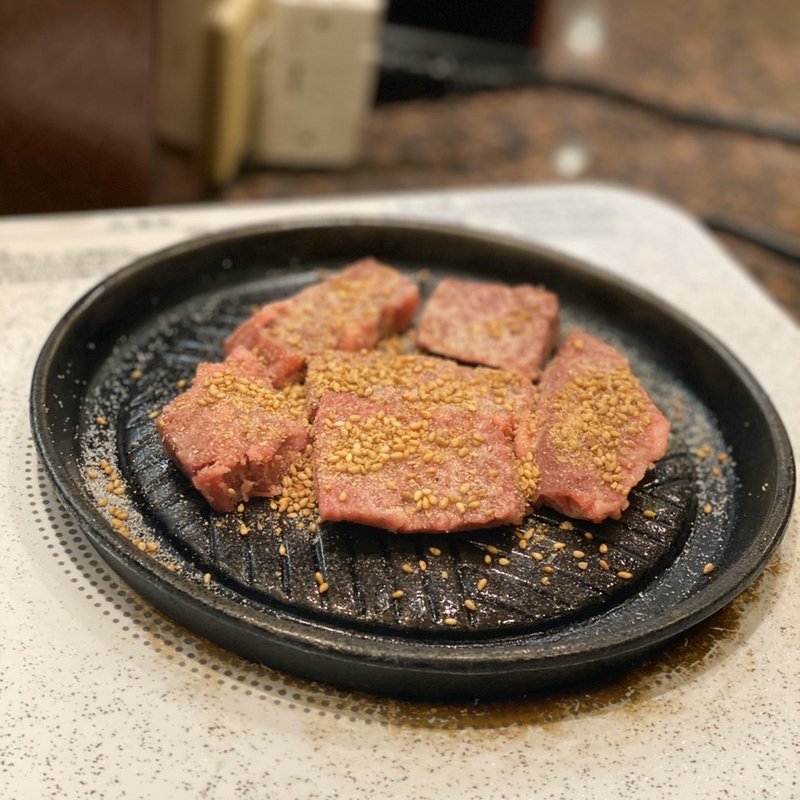 上ハラミ塩焼(鉄板焼きホルモンげんや)