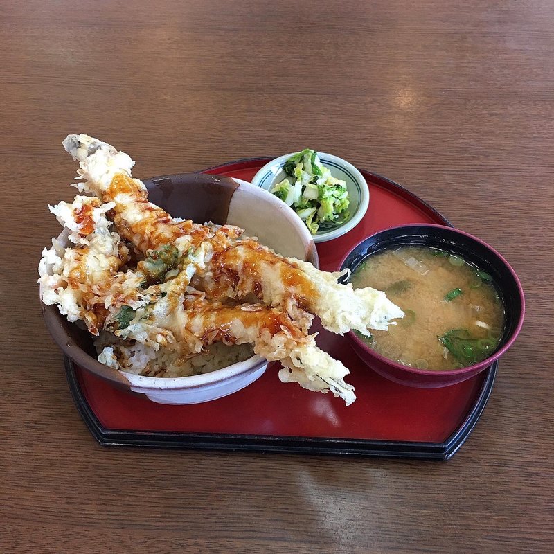 穴子天丼(お食事処一力)