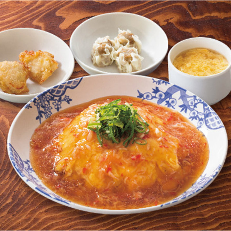 天津飯定食(バーミヤン 豊中緑丘店)