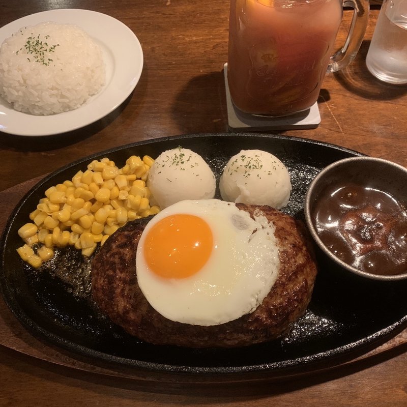 エッグバーグステーキ　450g(ゴリラ グリル 定禅寺通り本店 （GORILLA GRILL）)