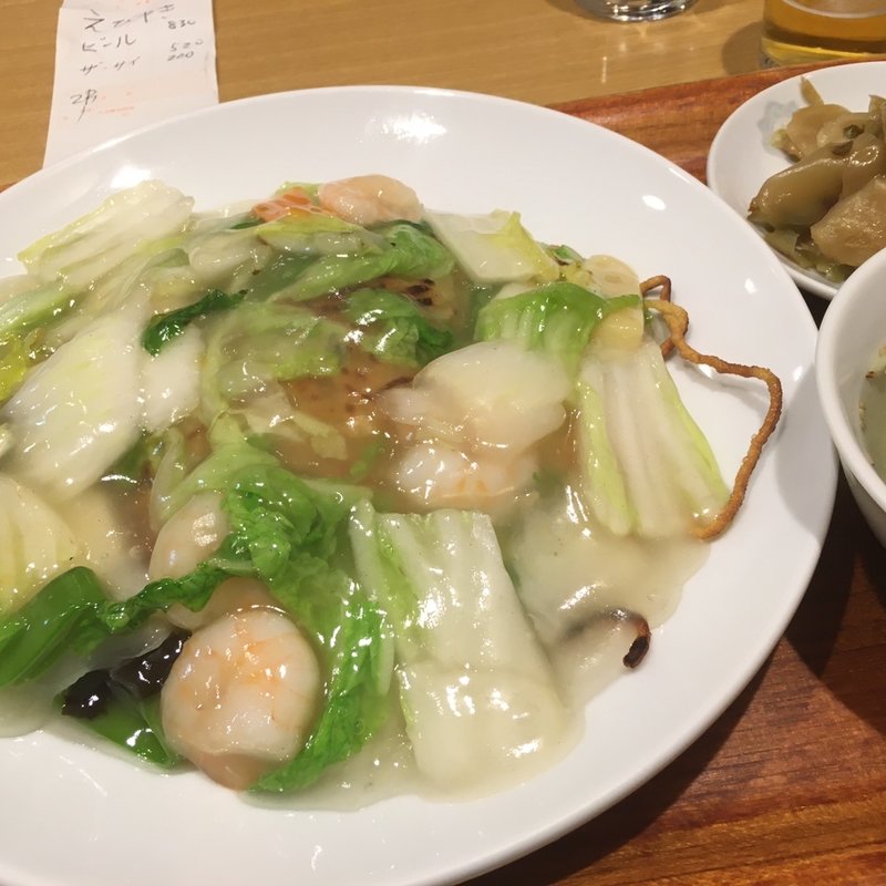 海老塩あんかけ焼きそば(東京五十番 大通西1丁目店)