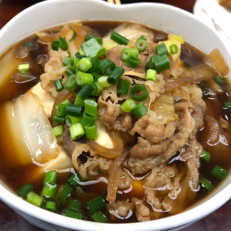 肉どうふ(そば処 松月庵)