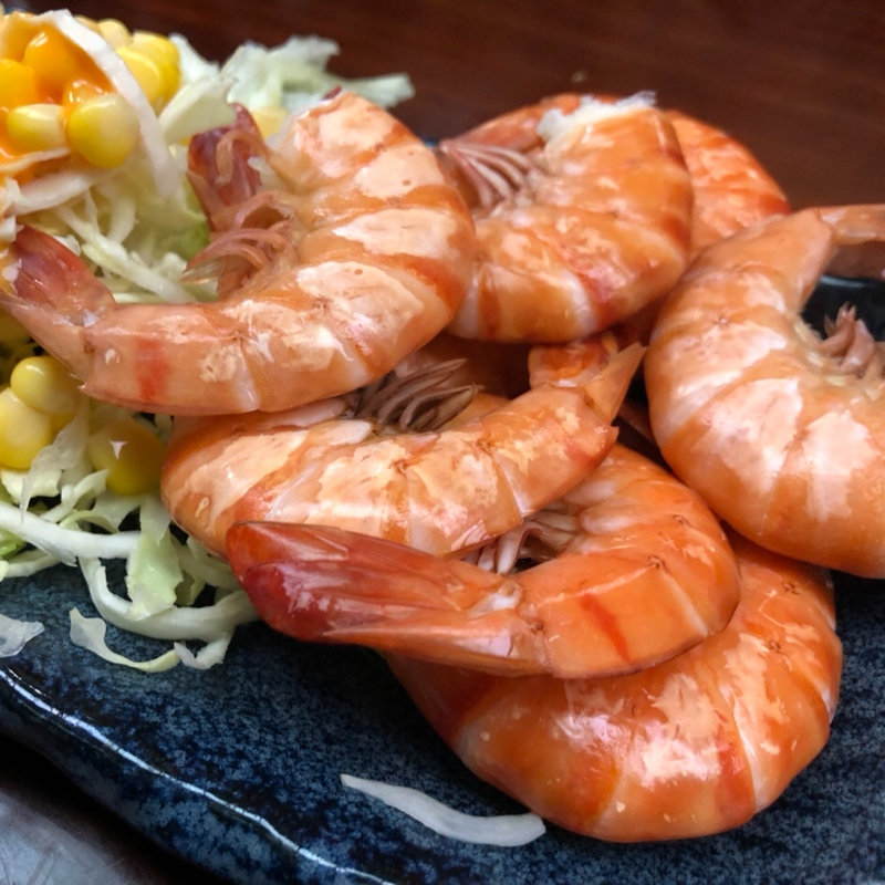 小海老のボイル(そば処 松月庵)